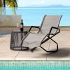 Melas Outdoor Patio 59.7" Long Folding Reclining Single Chaise