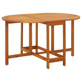 Patio Table 51.1"x35.4"x28.3" Solid Acacia Wood