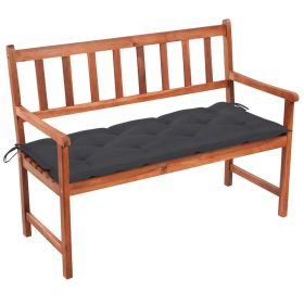 Patio Bench with Cushion 47.2" Solid Acacia Wood