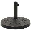 Parasol Base Round Polyresin 28.7 lb Bronze