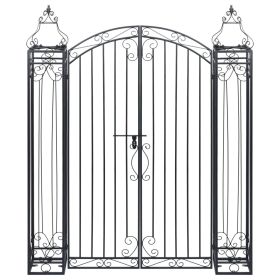 Ornamental Garden Gate Wrought Iron 48"x8.1"x63"