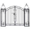 Ornamental Garden Gate Wrought Iron 48"x8.1"x39.4"