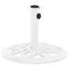 Umbrella Base White 15.7"x15.7"x12.6" Cast Iron