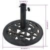 Umbrella Base Bronze 19.8 lb 15.7" Cast Iron