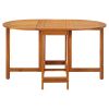 Patio Table 51.1"x35.4"x28.3" Solid Acacia Wood