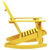 Patio Adirondack Rocking Chair Solid Fir Wood Yellow