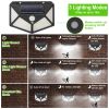 Solar Wall Light Outdoor 100LEDs PIR Motion Sensor Lamps IP65 Waterproof Night Lights