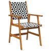 Patio Chairs 2 pcs Solid Acacia Wood