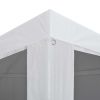 Party Tent with 4 Mesh Sidewalls 9.8' x 9.8'