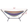 Free shipping  Hammock & Steel Frame Stand Swing Chair Home/Outdoor Backyard Garden Camp Sleep YJ