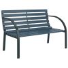 Patio Bench 47.2" Gray Wood