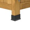 44inch Cedar Yard Storage Box With Backrest Armrest Bright Yellow