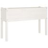 Garden Planter White 43.3"x12.2"x27.6" Solid Wood Pine