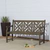 Renaissance Outdoor Patio 5-foot Hand-scraped Wood Garden Bench