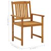 Patio Chairs 4 pcs Solid Acacia Wood