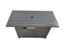 Living Source International 11'' H x 42'' L Steel Propane Outdoor Fire Pit Table with Lid