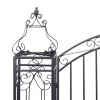 Ornamental Garden Gate Wrought Iron 48"x8.1"x63"