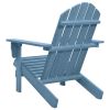 Patio Adirondack Chair Solid Fir Wood Blue