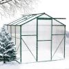 Polycarbonate Greenhouse,6'x 8' Heavy Duty Walk-in Plant Garden Greenhouse for Backyard/Outdoor