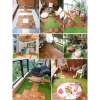 30 PCS Interlocking Deck Tiles Checker Pattern; 12" x 12" Square Acacia Hardwood Outdoor Flooring for Patio; Bancony; Pool Side; ...