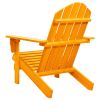 Patio Adirondack Chair Solid Fir Wood Orange