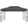 Gazebo with Double Roof 118.1"x157.5" Anthracite