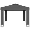 Gazebo with Double Roof 9.8'x9.8' Anthracite