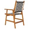 Patio Chairs 2 pcs Solid Acacia Wood