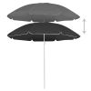 Outdoor Parasol with Steel Pole Anthracite 70.9"