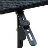 Balcony Table 23.6"x23.6"x12.5" Black Poly Rattan