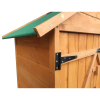 XWT011 WOODENSHED Natural for backyard garden big Tool storage Flat roof tool room 63.58"X 24.6"X 53.15"