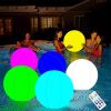 Remote Control Color-changing LED Luminous Beach Ball; Concert Atmosphere Props Swimming Pool Pvc Inflatable Flashing Ball For Party Supplies