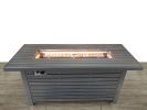 Living Source International 24" H x 54" W Steel Outdoor Fire Pit Table with Lid