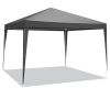 10'x10' Gazebo Waterproof Outdoor Canopy Patio Tent Party Tent for Wedding BBQ Cater, Black