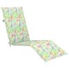 Patio Deck Chair with Footrest and Cushion Solid Wood Acacia