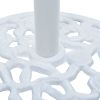 Umbrella Base White 26.5 lbs 18.9" Cast Iron