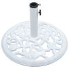 Umbrella Base White 26.5 lbs 18.9" Cast Iron