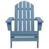 Patio Adirondack Chair Solid Fir Wood Blue