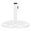 Umbrella Base White 15.7"x15.7"x12.6" Cast Iron