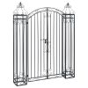 Ornamental Garden Gate Wrought Iron 48"x8.1"x63"