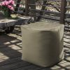 Jaxx Luckie Outdoor Patio Bean Bag Ottoman, Taupe