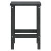 Patio Adirondack Table Anthracite 15"x15"x18.1" HDPE