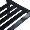 Patio Bench 49.2" Black Steel