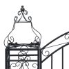 Ornamental Garden Gate Wrought Iron 48"x8.1"x39.4"