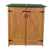 XWT011 WOODENSHED Natural for backyard garden big Tool storage Flat roof tool room 63.58"X 24.6"X 53.15"