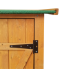 XWT011 WOODENSHED Natural for backyard garden big Tool storage Flat roof tool room 63.58"X 24.6"X 53.15"