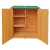 XWT011 WOODENSHED Natural for backyard garden big Tool storage Flat roof tool room 63.58"X 24.6"X 53.15"