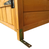 XWT011 WOODENSHED Natural for backyard garden big Tool storage Flat roof tool room 63.58"X 24.6"X 53.15"