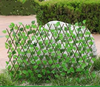 Simulation outdoor wooden fence (Option: Medium-1pc)