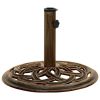 Umbrella Base Bronze 17.3"x17.3"x12.2" Cast Iron